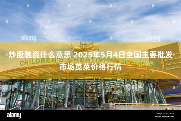 炒股融资什么意思 2025年5月4日全国主要批发市场苋菜价格行情