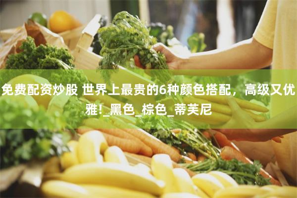 免费配资炒股 世界上最贵的6种颜色搭配，高级又优雅!_黑色_棕色_蒂芙尼