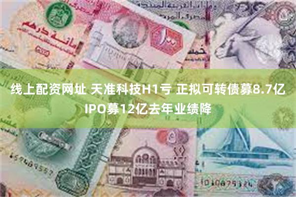 线上配资网址 天准科技H1亏 正拟可转债募8.7亿IPO募12亿去年业绩降