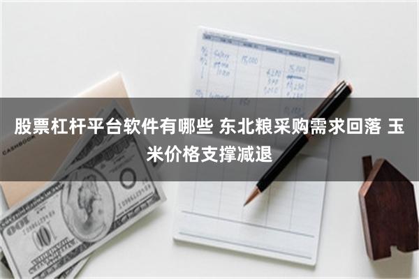 股票杠杆平台软件有哪些 东北粮采购需求回落 玉米价格支撑减退