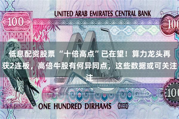 低息配资股票 “十倍高点”已在望！算力龙头再获2连板，高倍牛股有何异同点，这些数据或可关注